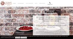 Desktop Screenshot of chalet-neuilly.com